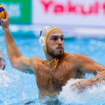 FUKUOKA, JAPAN - JULY 17: Jovan Vujovic of Montenegro during the World Aquatics Championships 2023 Men's Waterpolo match between Montenegro and South Africa on July 17, 2023 in Fukuoka, Japan (Photo by Albert ten Hove/Orange Pictures)