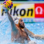 FUKUOKA, JAPAN - JULY 17: Vladan Spaic of Montenegro during the World Aquatics Championships 2023 Men's Waterpolo match between Montenegro and South Africa on July 17, 2023 in Fukuoka, Japan (Photo by Albert ten Hove/Orange Pictures)