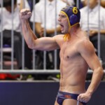 FUKUOKA, JAPAN - JULY 19: Vlado Popadic of Montenegro during the World Aquatics Championships 2023 Men's match between Spain and Montenegro on July 19, 2023 in Fukuoka, Japan (Photo by Albert ten Hove/Orange Pictures)
